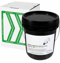Load image into Gallery viewer, Recycling Container for Compact Fluorescent Lamps – 5 Gallons Recycling Kit for Mini Spiral Light Bulbs
