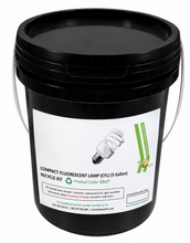 Load image into Gallery viewer, Recycling Container for Compact Fluorescent Lamps – 5 Gallons Recycling Kit for Mini Spiral Light Bulbs
