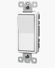 Load image into Gallery viewer, Enerlites 20A Commercial Grade Decorator Switch, Single Pole (91200-W)

