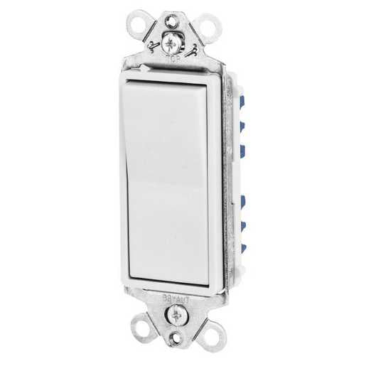 Rocker Switch Decora 3-Way 15A White (9803W)