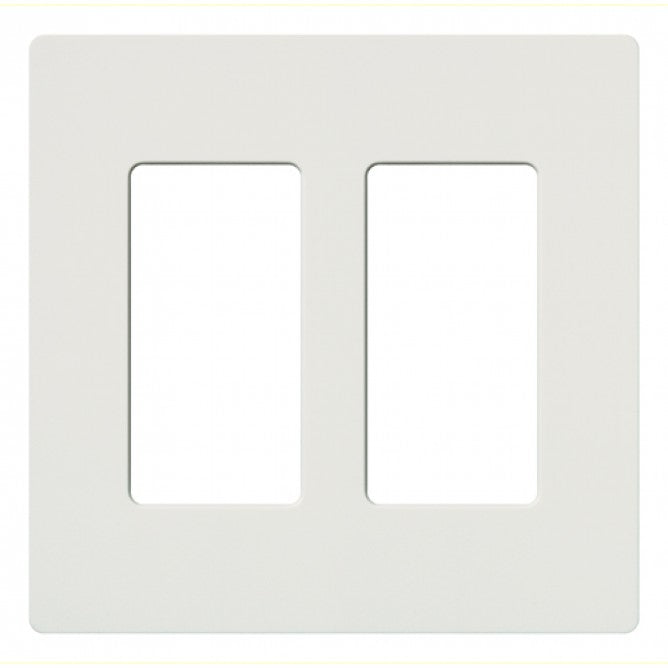 Wallplate Lutron Decorator White (CW-2-WH)