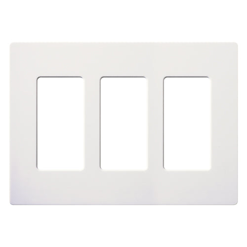 Wallplate Lutron Decorator White (CW-3-WH)